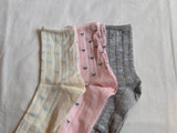 [3PCS 1SET] クラウディハートソックス