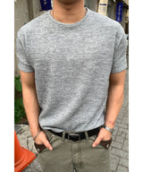 [1+1] マッスルフィットクロップニット