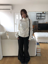 26SS★ [MADE]クリーク斜めシャーリングツーウェイバックルジャケット
