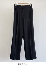 Flynn Summer Cool Pintuck Wide Slacks