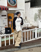 WDラグランオーバーtシャツ