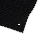ケーブルパターンニットノースリーブ [BLACK]