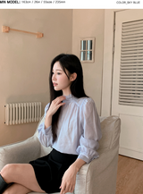 [SHOPPERMADE] MK Modal Puff Tie Blouse (3color)