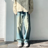 フェイドパネルワイドデニム