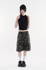 Akaroa vintage cropped sleeveless top