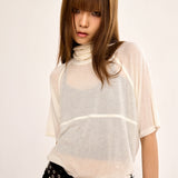 Turtle Neck Top - Ivory