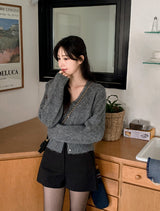 Jewel Mohair Knit Cardigan (2color)