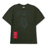 Praying Semi-oversized T-shirts Black /  Khaki