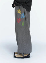 26FW★ Ethnic Symbol Pigment Sweatpants