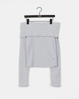 Haezen feminine fit off-shoulder knit T-shirt
