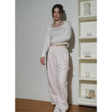 LOGO SWEATPANTS-LIGHT PINK