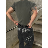 [Unisex] Handling stitch wide denim pants(3color)