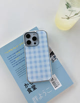 [MADE]ピクニックブルー シルバーエポキシ バンパー iPhoneケース