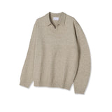 Modal open collar knitwear