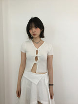 ミニツイストTシャツ (4color)