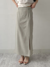 [SS] Bocashi Button Long Skirt