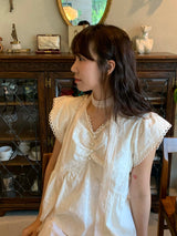 [made by fling] butterfly blouse (ivory)