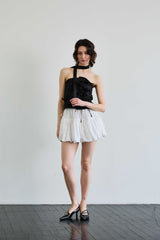 ELFIN SCARF TOP / BLACK
