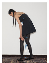 rirri SS 100%コットン ジャカードキャミソールドレス  Black (Excluding Blue Sash)