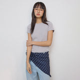 Dot pattern scarf_navy