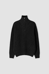 No.1513 N half ZIP-UP WM KNIT (3color)