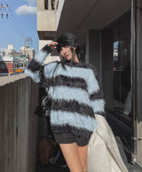 Haze Stripe Mohair Knit