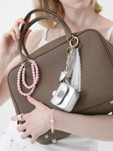 white lace dress bag charm