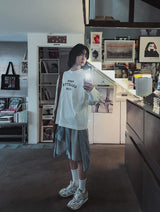コレットプリントオーバーロングスリーブTシャツ
