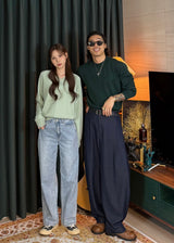 Women's デイリーウォッシャブルVネックニット 14COLOR