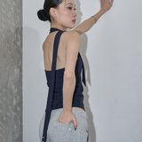 MULTIWAY STRAP HALTER TOP (DEEP NAVY)
