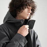Nylon RIB Flash Line Jacket - GREY