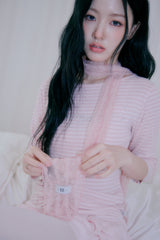 Petal lace scarf (Pink)