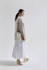 LUZIN MINI シープスキンショルダーバッグ / Bright Ivory