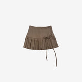 Noir String Pleats Skirt