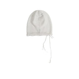 LONG STRING MESH BEANIE (WHITE)