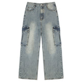 BTB : BLANK POCKET CARGO JEANS [BLUE CORE]
