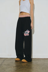 rd チェックパンツ  (black)