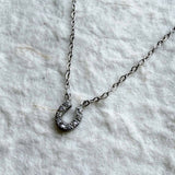 Silver Charm Horseshoe Necklace
