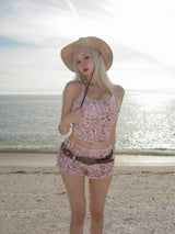 リバーシブルローライズショーツ (ペイビーピンク/レオパード)