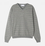 Hina Stripe V-neck Knit