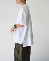BT オーバーサイズスリットショートスリーブTシャツWH