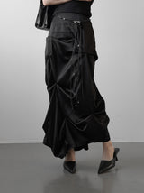 Glopin Drape Satin Skirt
