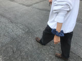 ヴィンテージヘアラッフル - オールドシャツネイビー