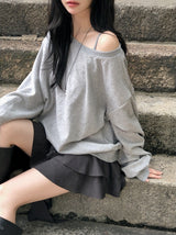 [SHOPPERMADE] Latte Suede Tiered Mini Skirt (2color)