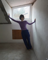 color wide pants