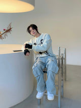4 Take light blue denim