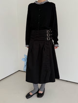 ファンシーバックルラップスカート
