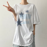ゴットスターレタリングボクシーフィット半袖Tシャツ