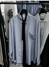 loose-fit striped shirt