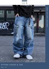 Baren Dart Wide Cargo Jeans